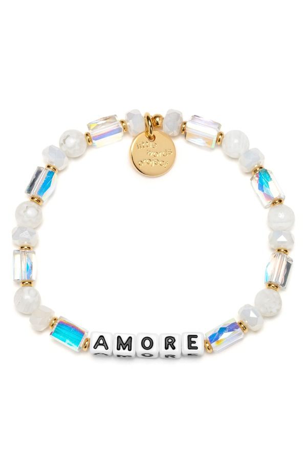 リトルワーズプロジェクト レディース アクセサリー ブレスレット・バングル・アンクレット Little Words Project Amore Beaded Stretch Bracelet White ホワイト