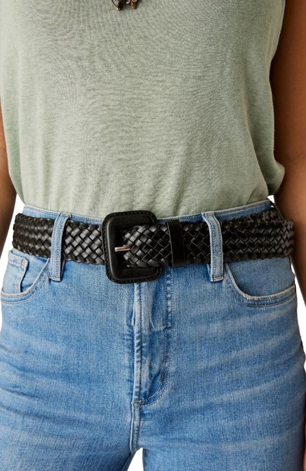 カーブデザイン レディース アクセサリー ベルト レザー Carve Designs Woven Leather Belt Black ブラック