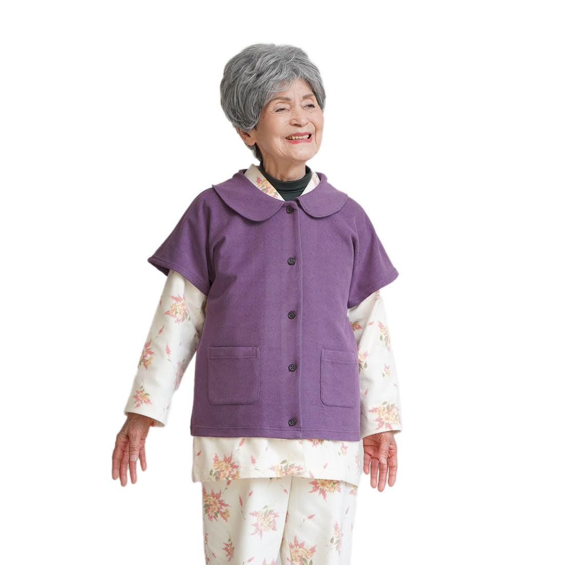 新品 [装生] 乾燥機対応 あったか起毛 袖付きベスト(ギフトボックス可)