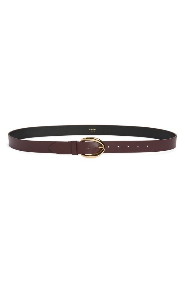 ヴィンス レディース アクセサリー ベルト レザー Vince Leather Belt Fig