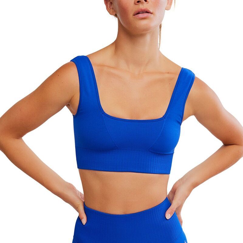 フリーピープル レディース アンダーウェア ブラジャー FP Movement Square Neck Good Karma Bra Womens Electric Shock