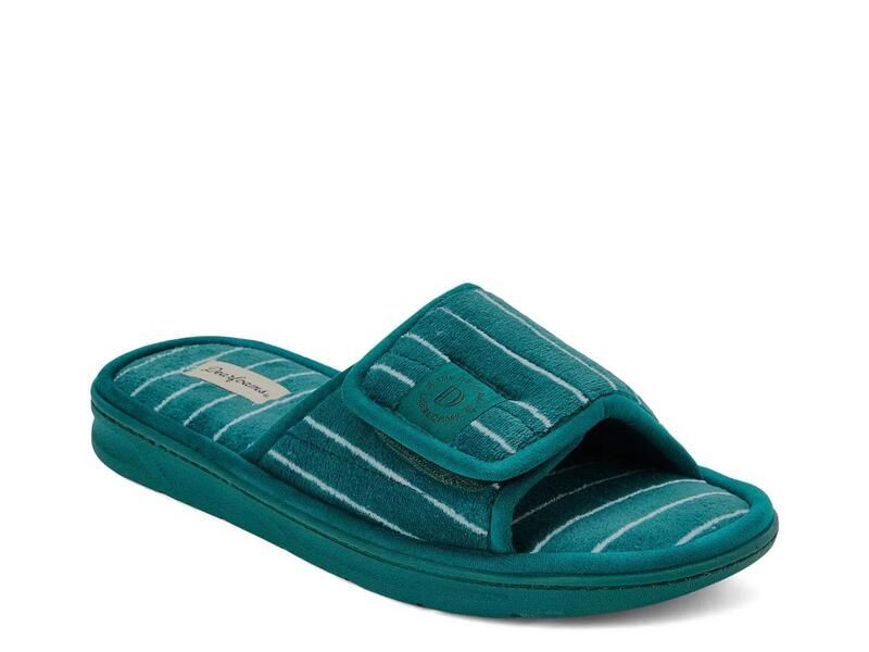 ディアフォームズ メンズ シューズ サンダル パイル DearfoamsCollin Terry Slide Slipper Mens Dark Green グリーン