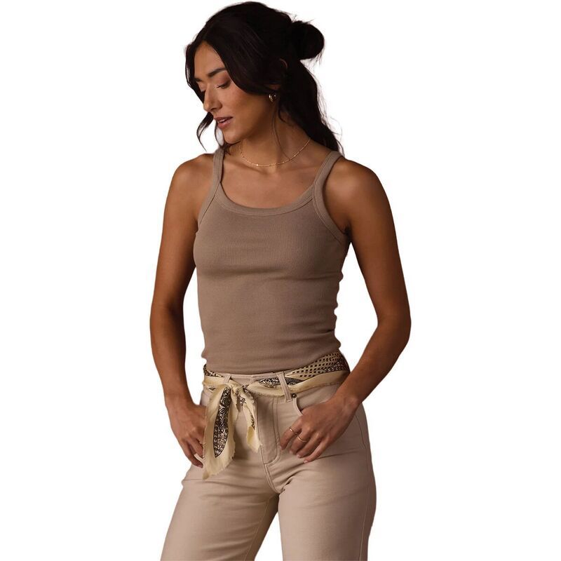 ノーマルブランド レディース トップス タンクトップ The Normal Brand Normal Rib Tank Top Womens Fawn