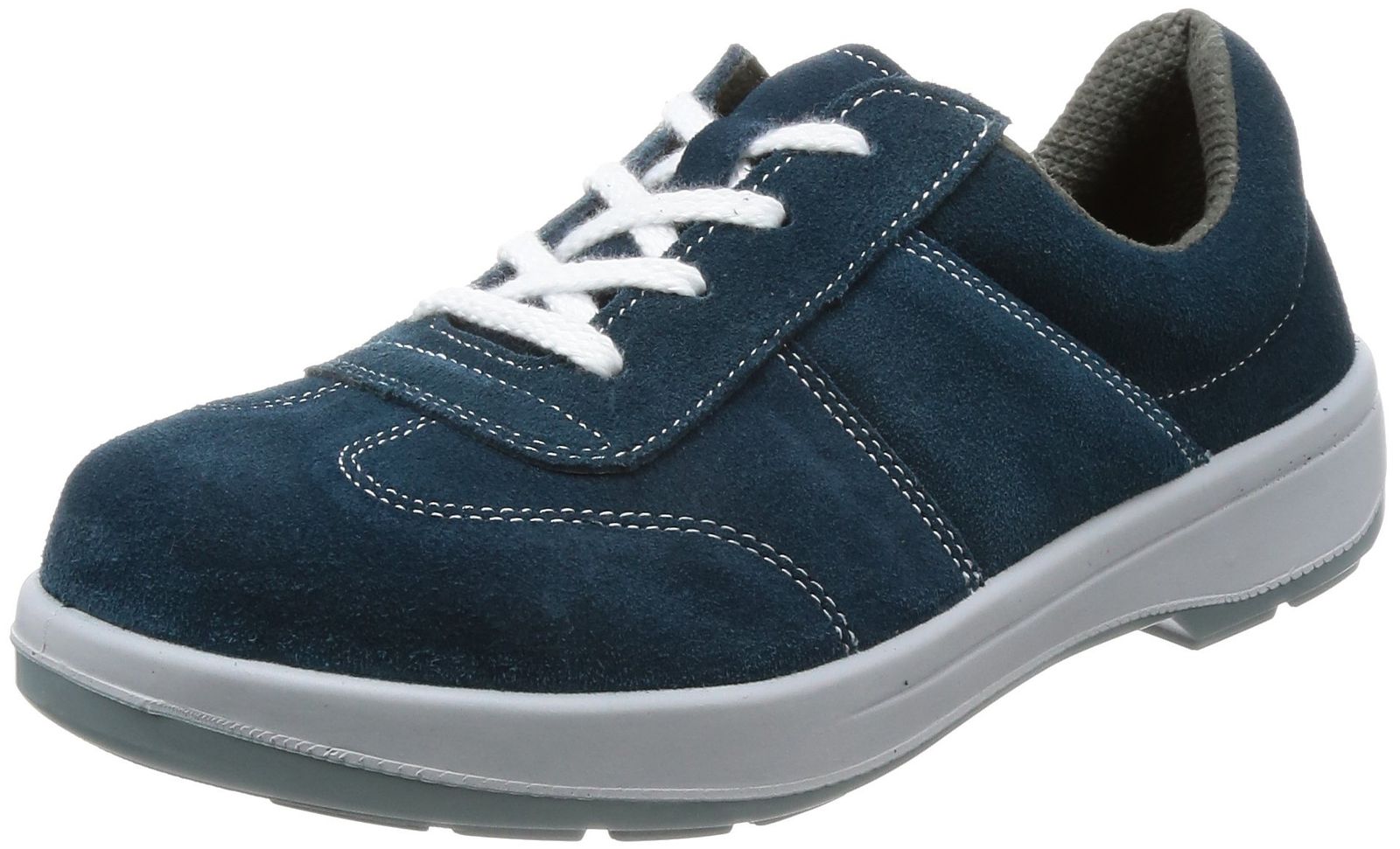 新品 [simon(シモン)]安全靴 短靴 JIS規格 快適 軽量 クッション ベーシック ベロア 紐 AW11BV ブルー 24.5 cm