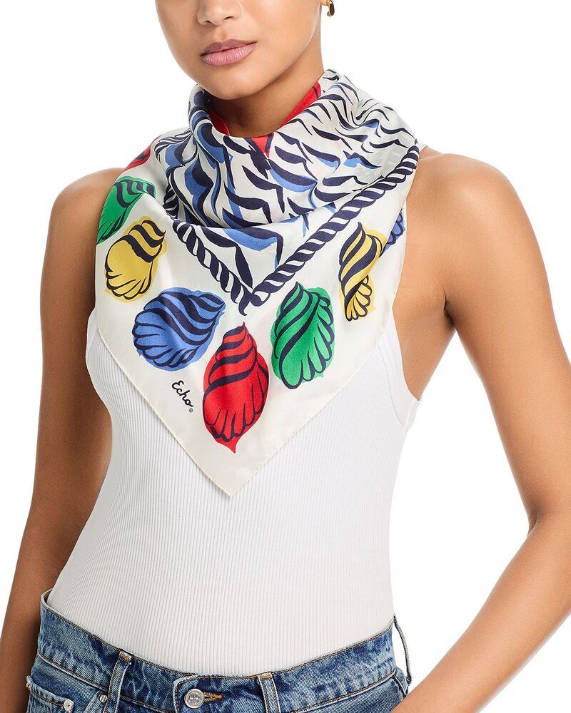 エコー レディース アクセサリー マフラー・ストール・スカーフ シルク Echo Sail Away Silk Square Scarf Multi マルチカラー