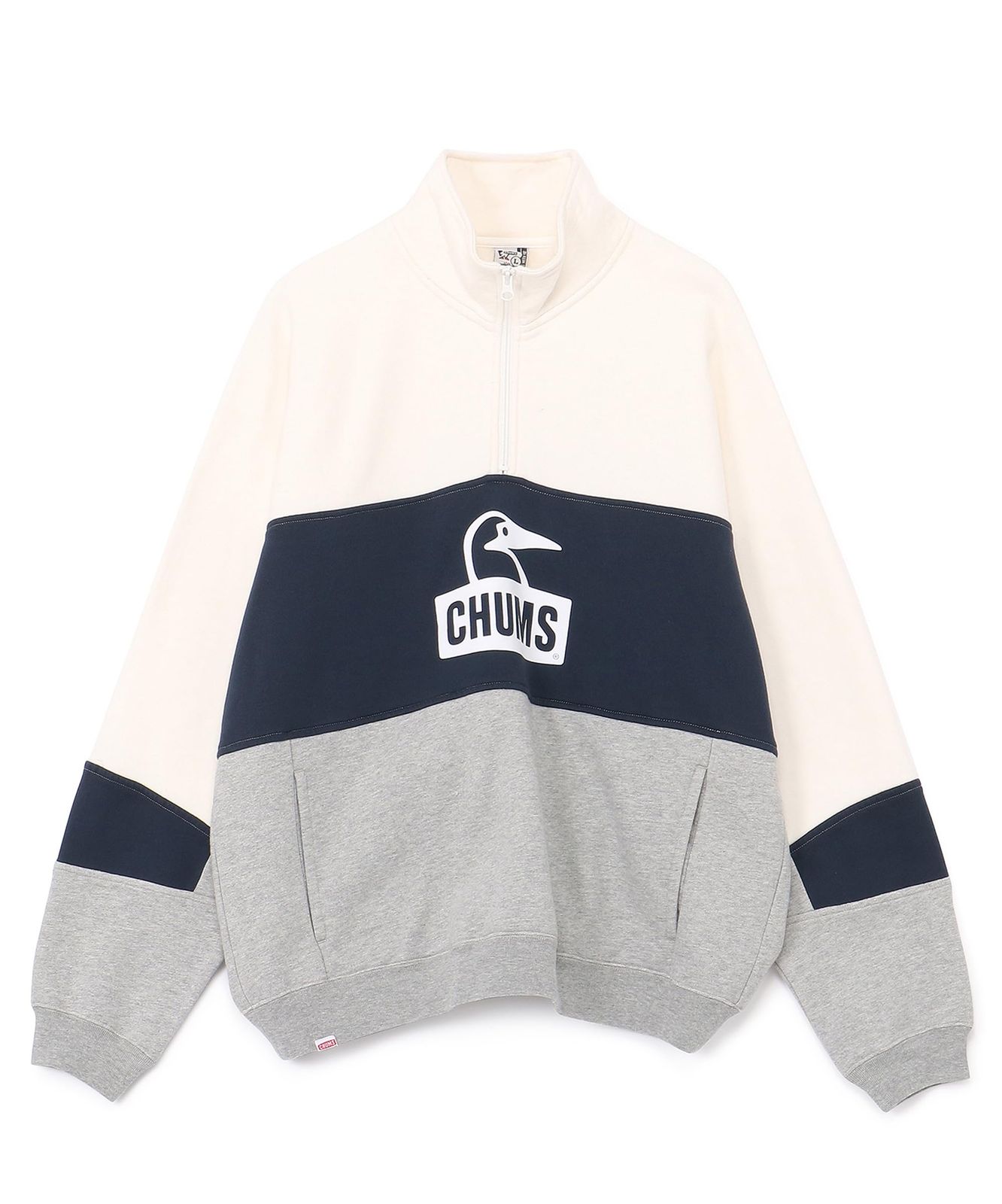 新品 [チャムス] カーンズ パネル ハーフジップトップ Kearns Panel Half Zip Top