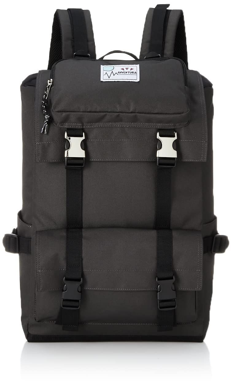 新品 オービタ ナイロン スクエアリュックサック RON-30096 チャコールグレー