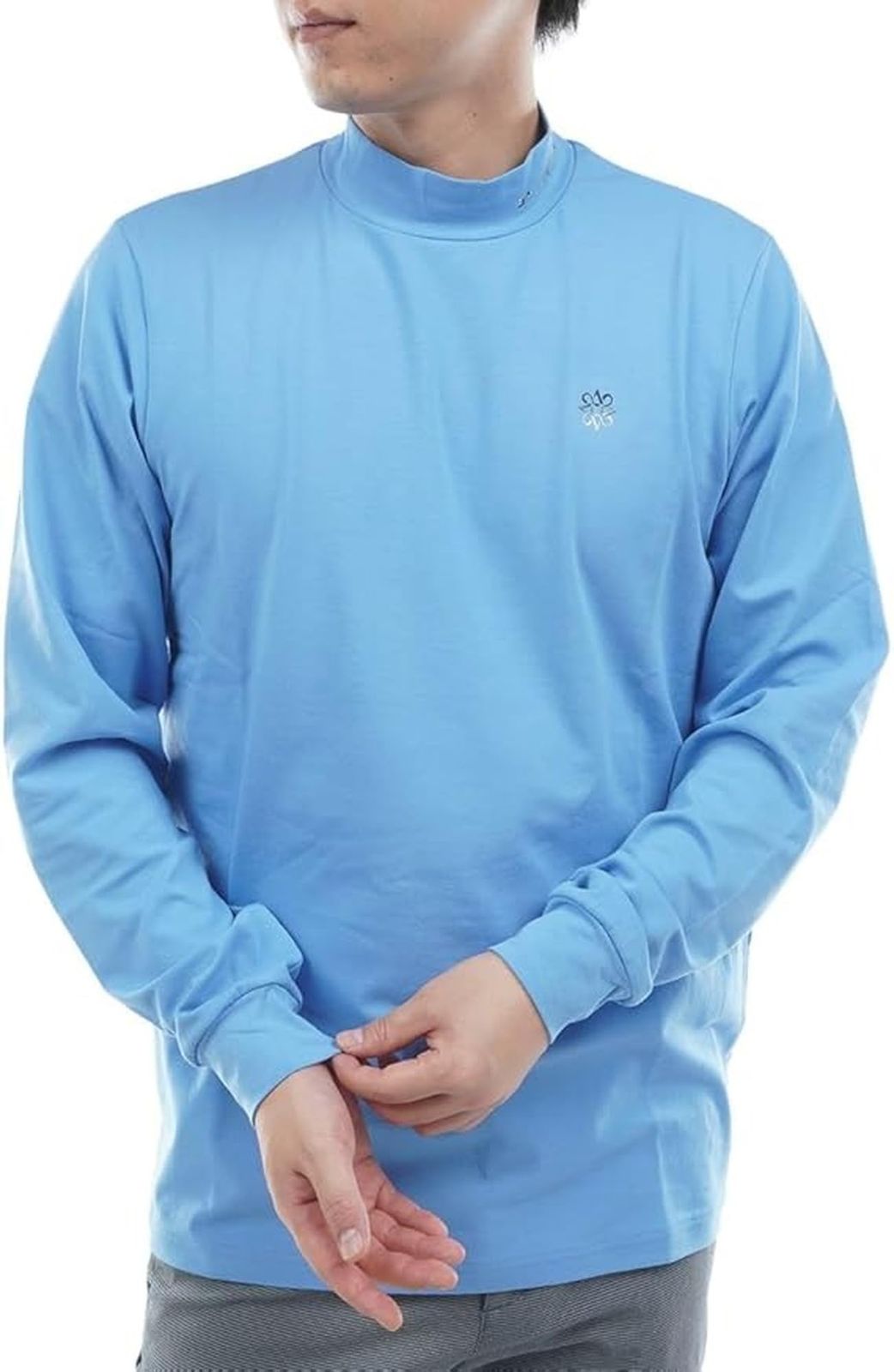 新品 [セントアンドリュース] メンズ 長袖 ハイネックシャツ (ベア天竺) / ゴルフ / 042-5266951 110_ブルー 3L