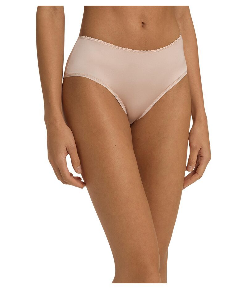 ハンロ レディース アンダーウェア パンツ サテン Hanro Satin Deluxe HiCut Brief Natural