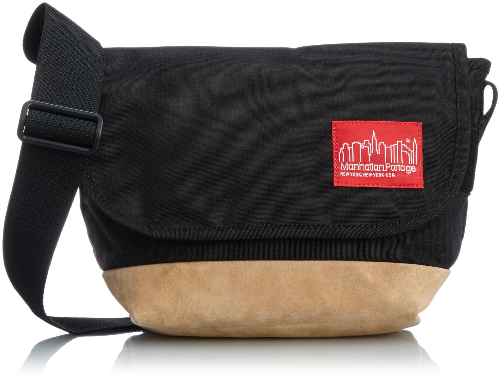 新品 [マンハッタンポーテージ] 正規品【公式】 Suede Fabric Casual Messenger (S) メッセンジャーバッグ MP1605JRSD12 Black