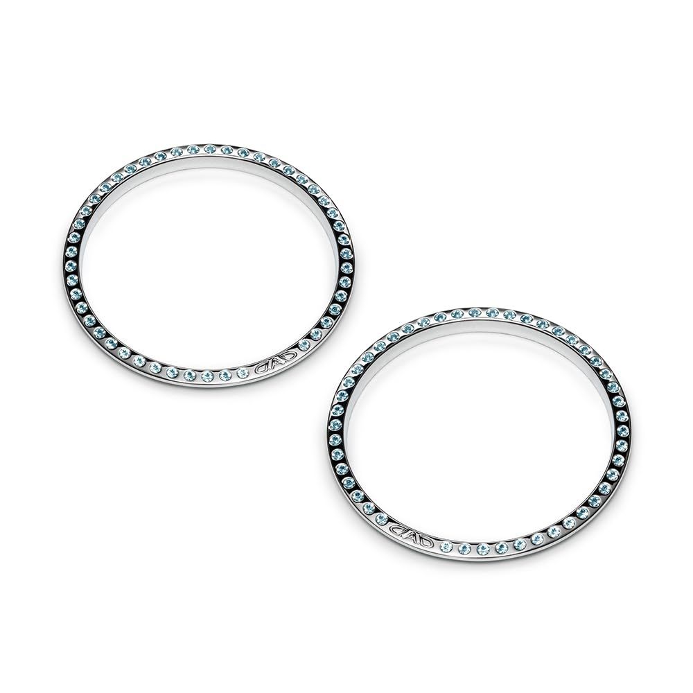新品 ギャルソン D.A.D クリスタル ドリンクホルダーリング アクアマリン (左右セット) ヴォクシー/ノア SB198-01-06 DAD