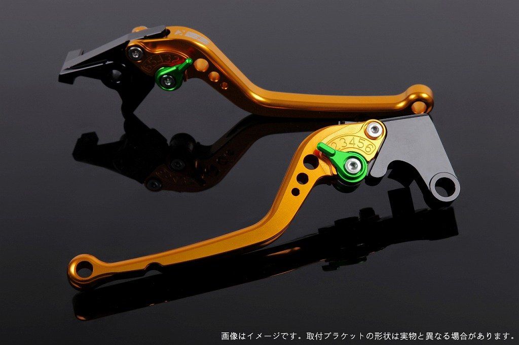 新品 SSK スピードラ アジャストレバーセット スタンダードロング レバー本体カラー:ゴールド アジャスターカラー:グリーン HONDA ADV150 KF38