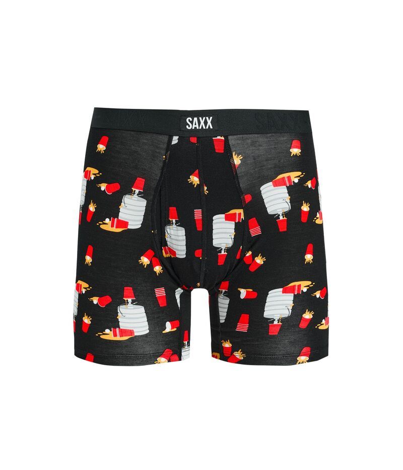 サックスアンダーウェアー メンズ ボクサーパンツ SAXX UNDERWEAR Vibe Xtra Soft Comfort Boxer Briefly Tapped OutBlack ブラック