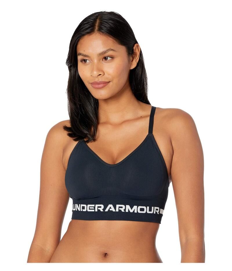 アンダーアーマー レディース アンダーウェア ブラジャー Under Armour Seamless Low Long Bra BlackHalo Gray ブラック 8,015円