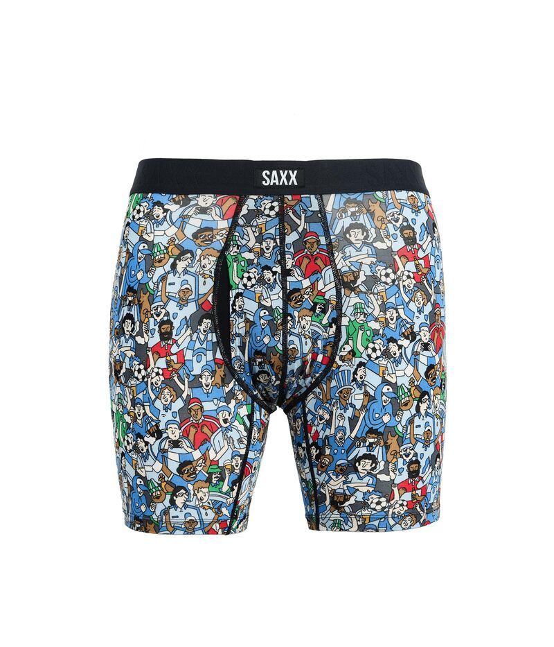 サックスアンダーウェアー メンズ ボクサーパンツ SAXX UNDERWEAR Vibe Xtra Soft Comfort Boxer Briefly Footy FansMulti マルチカラー