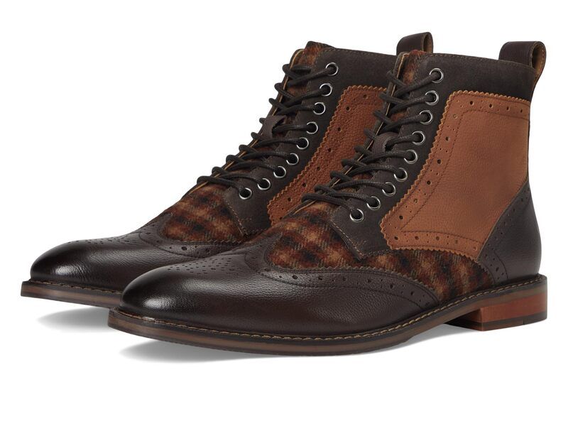ステイシーアダムス メンズ シューズ ブーツ・レインブーツ Stacy Adams Finnegan Wing Tip Boot Brown Multi ブラウン