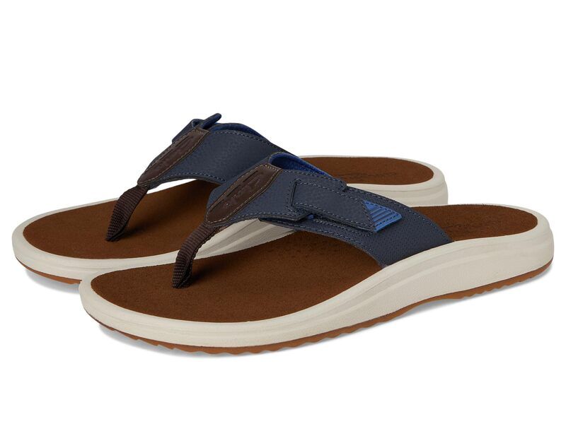 クラークス メンズ シューズ サンダル Clarks Breeze Navy Synthetic ネイビー