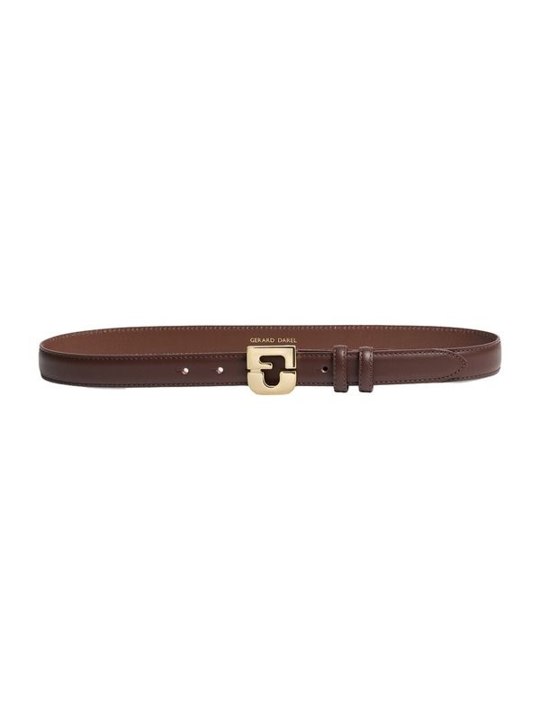 ジェラルド・ダレル レディース アクセサリー ベルト レザー GERARDARELe Lauren Slim Leather Belt Coffee コーヒー