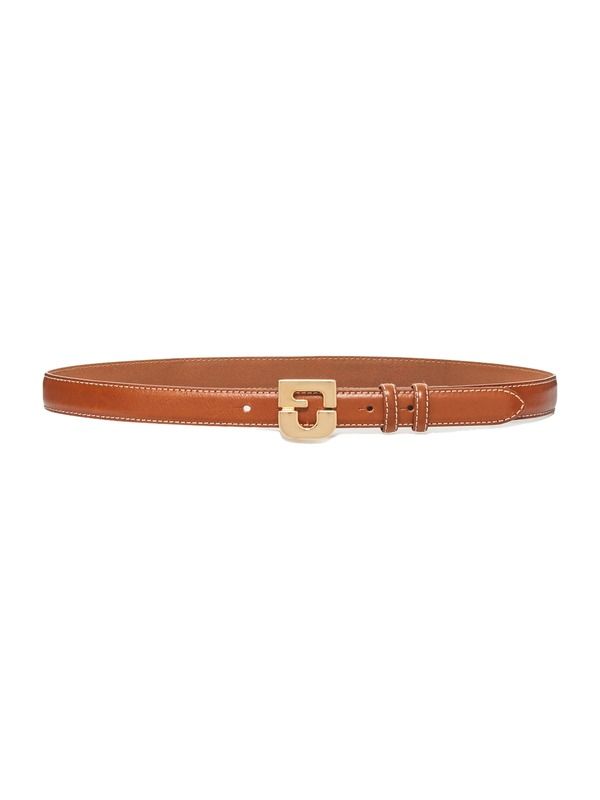 ジェラルド・ダレル レディース アクセサリー ベルト レザー GERARDARELe Lauren Slim Leather Belt Camel キャメル