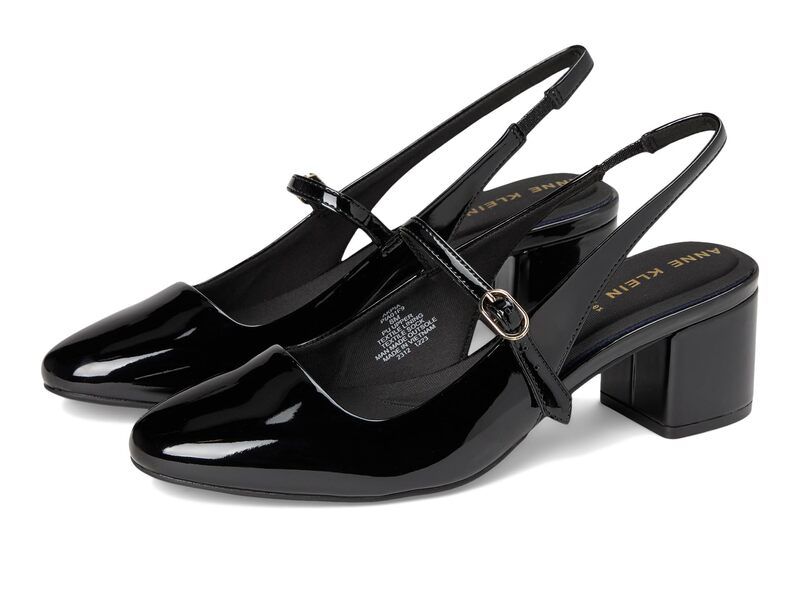 アンクライン レディース シューズ ブーツ・レインブーツ Anne Klein Pia Black Patent ブラック