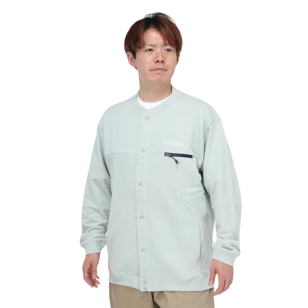 新品 [コロンビア] キャニーブラッシュ スナップスウェットシャツ PM0567 メンズ M Cool Green
