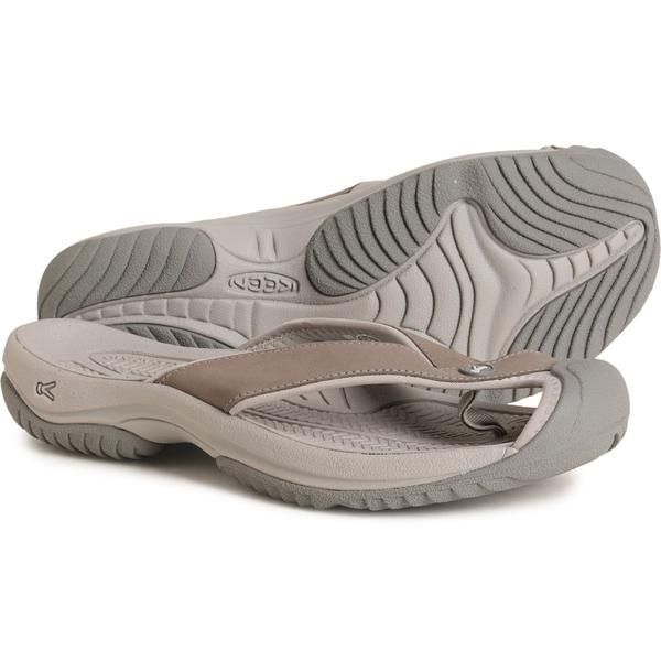 キーン メンズ シューズ サンダル レザー Keen Waimea TG FlipFlops Leather For Men MonochromeSteel Grey グレー