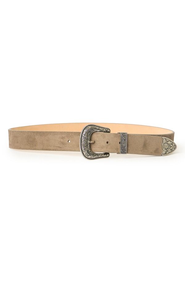 ビーロウザベルト レディース アクセサリー スエード BLow the Belt Frank Suede Western Belt Elephant Silver シルバー