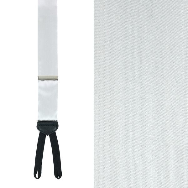 トラファルガー メンズ アクセサリー ベルトール シルク Trafalgar Big Tall Sutton Solid Silk Formal End Suspendersilver シルバー