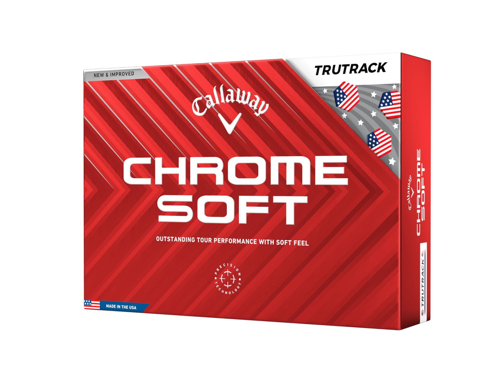 キャロウェイ(Callaway) ゴルフボール CHROME SOFT 24 TRUTRACK USA 3ピース構造 USAトゥルートラック・ホワイト [USAトゥルートラック・ホワイト] [1ダース]