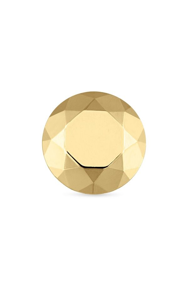 マリア・タッシュ レディース アクセサリー ピアス・イヤリング MARIA TASH Faceted Round Single Threaded Stud Earring Yellow Gold イエロー
