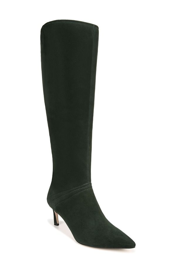 27 エディット ナチュラライザー レディース シューズ ブーツ・レインブーツ 27 EDIT Naturalizer Falencia Knee High Pointed Toe Boot Pineedle Green Suede グリーン