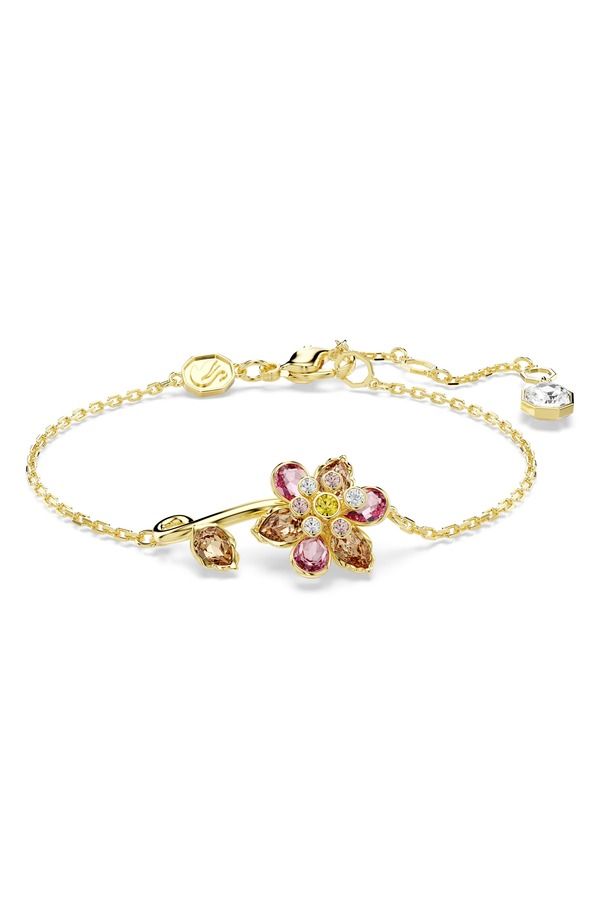 スワロフスキー レディース アクセサリー ブレスレット・バングル・アンクレット Swarovskidyllia Crystal Flower Bracelet Gold Multi ゴールド