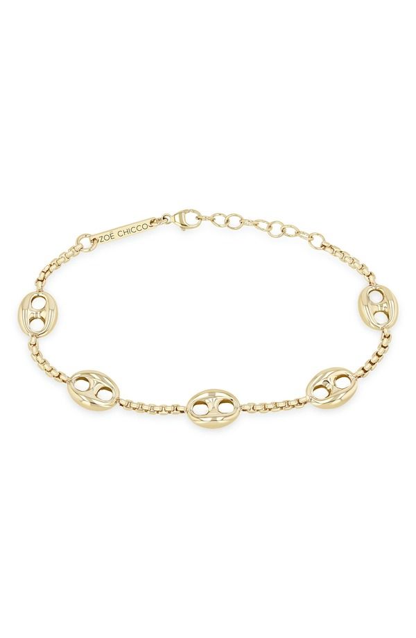 ゾーシッコ レディース アクセサリー ブレスレット・バングル・アンクレット Zo Chicco 14K Gold Mariner Station Bracelet 14K Yellow Gold イエロー