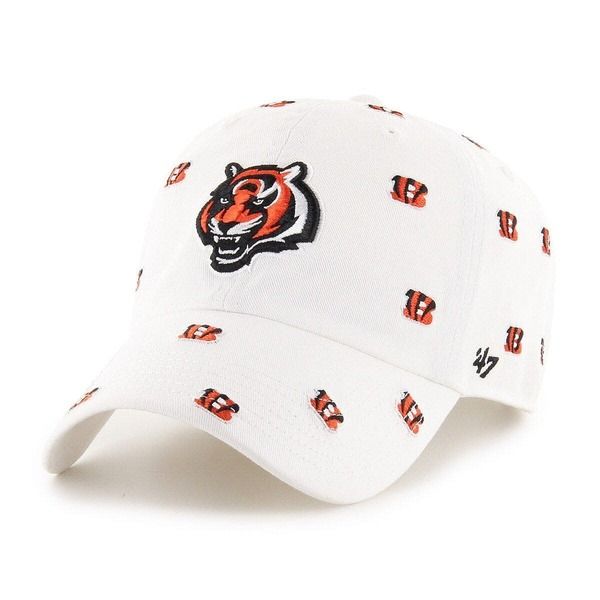 フォーティーセブン レディース アクセサリー 帽子 Womens 47 White Cincinnati Bengals Confetti Clean Up Adjustable Hat White ホワイト