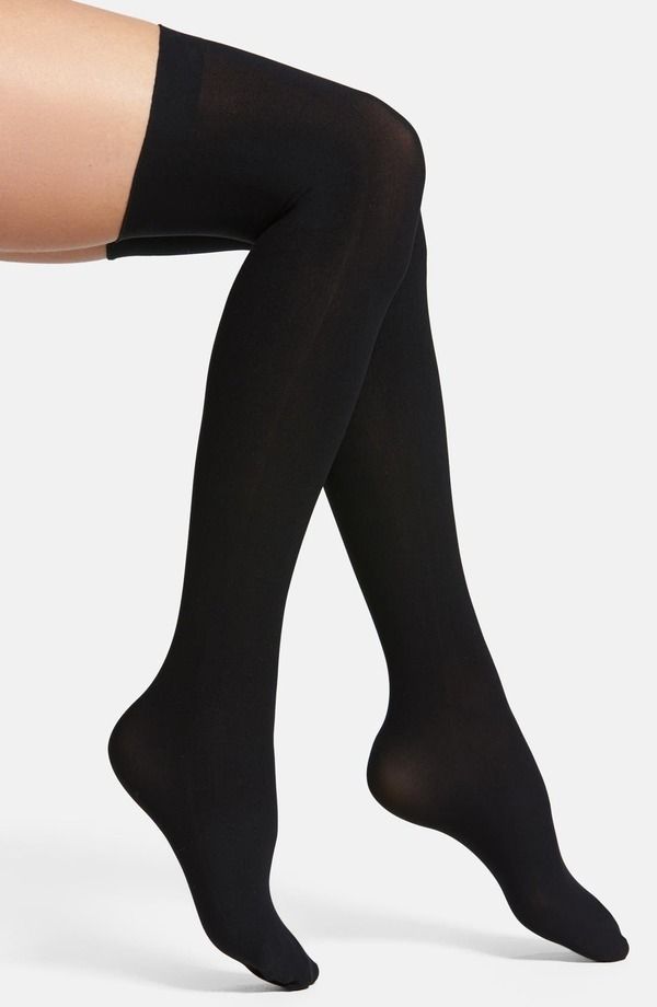 コマンドー レディース アンダーウェア 靴下 Commando Up All Nighthigh Socks Black ブラック