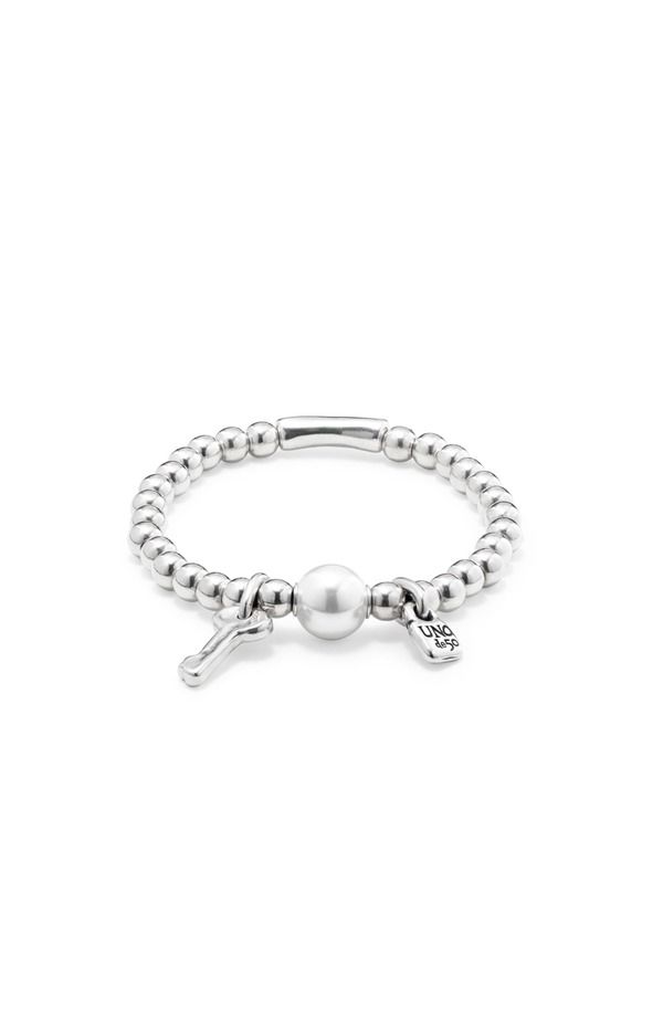 ウノデ 50 レディース アクセサリー ブレスレット・バングル・アンクレット UNODE50 Luna Pearl and Charms Bracelet Silver シルバー