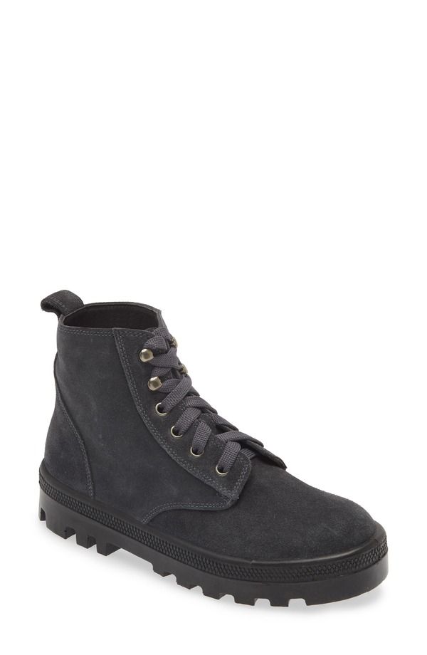 ナオト レディース シューズ ブーツ・レインブーツ Naot Canoe Lug Boot Charcoal Suede チャコール