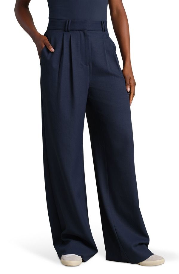 ローヌ レディース ボトムス レギンス ワイドレッグ パンツ Rhone Horizon Wide Leg Pants Navy Blue ネイビー