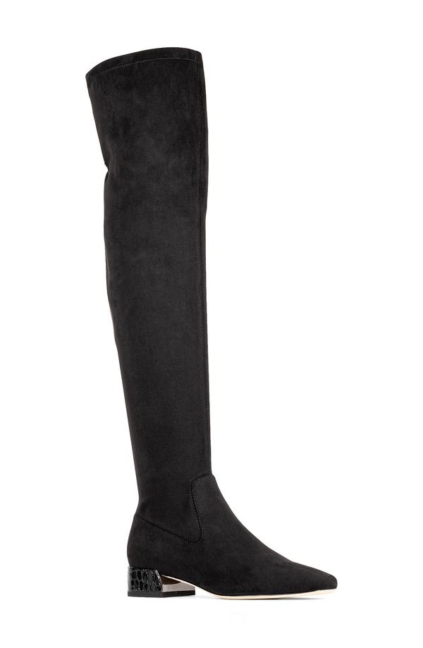 ドナルドプリネール レディース シューズ ブーツ・レインブーツ Donald Pliner Dolores Over the Knee Boot Black ブラック