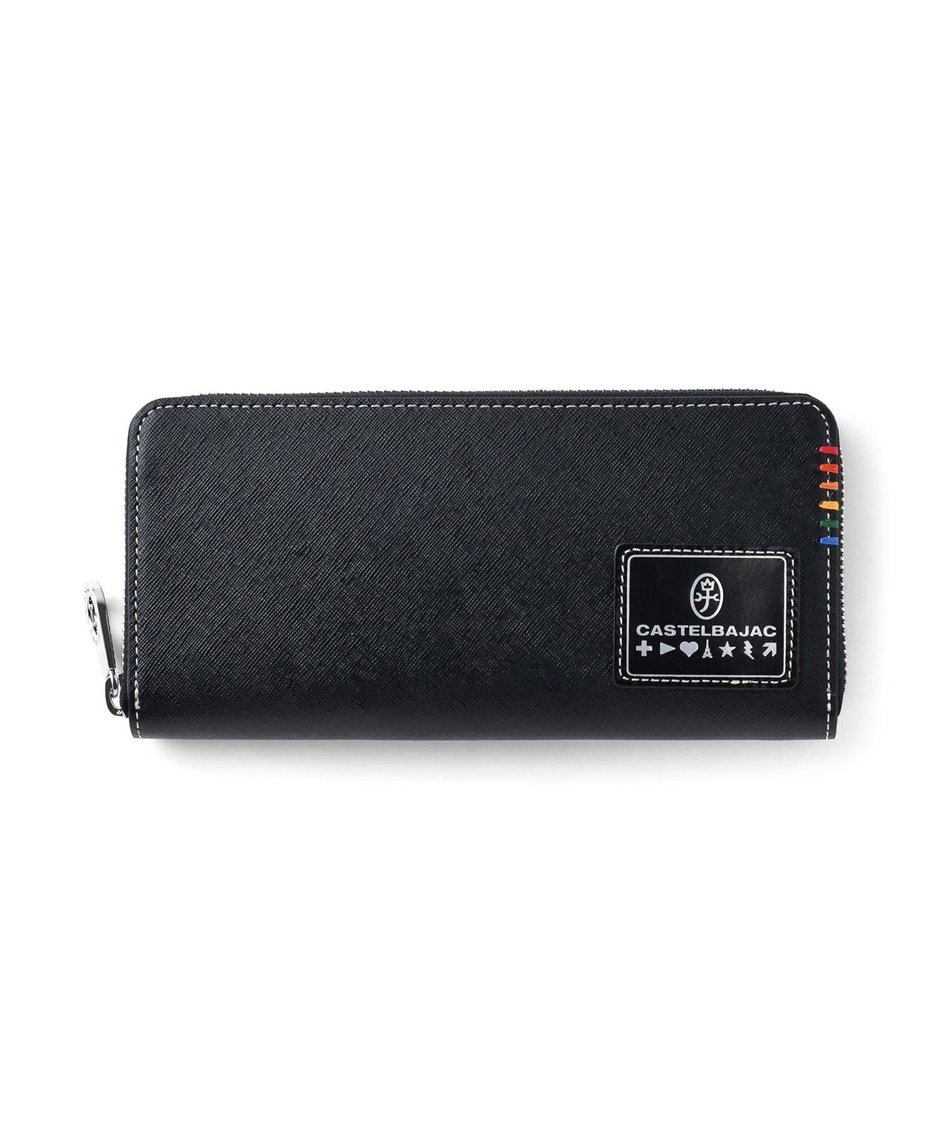 新品 [カステルバジャック]ソート ラウンドファスナー長財布 No.34616【クロ】