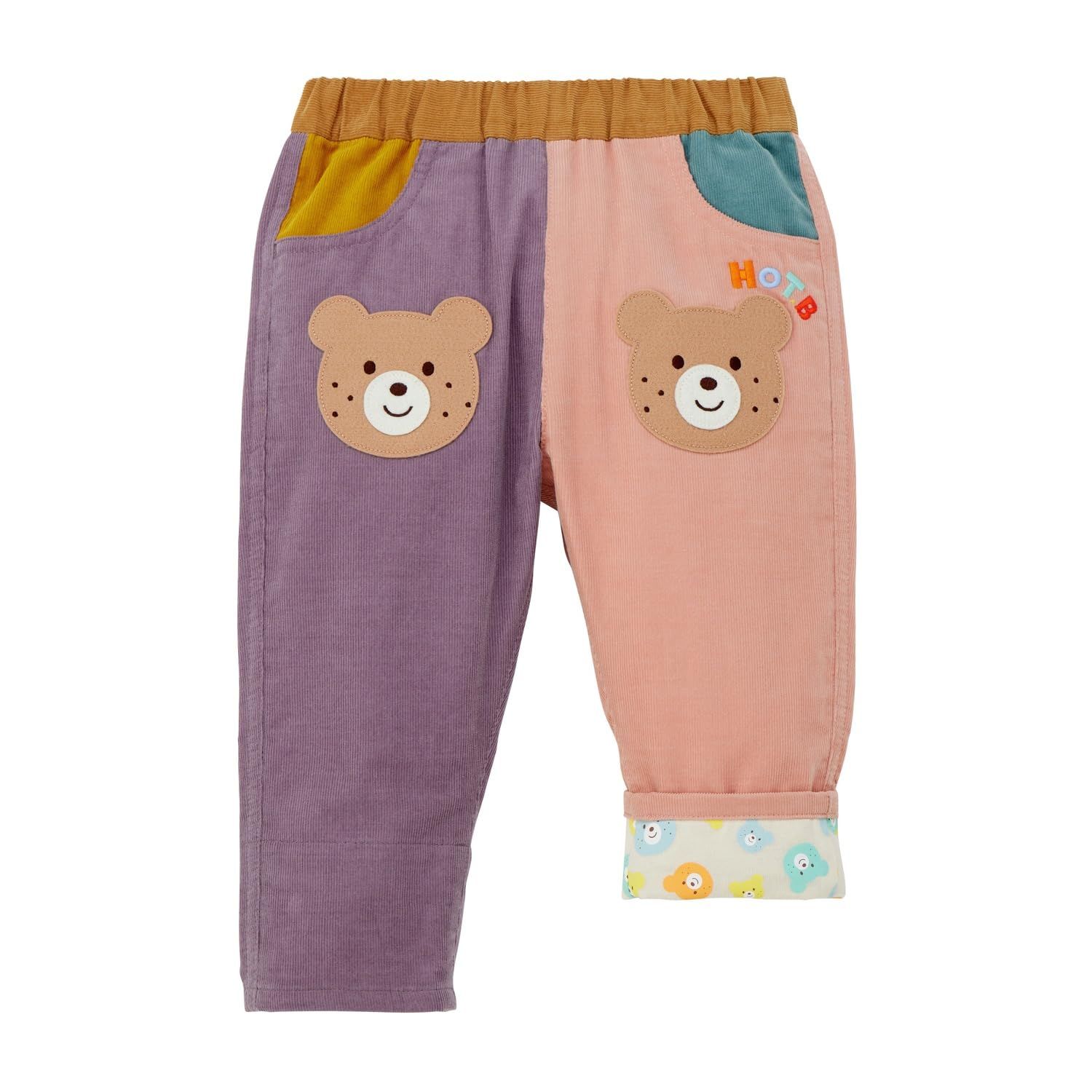 新品 [MIKIHOUSE HOT BISCUITS] [ミキハウス ホットビスケッツ] コーデュロイ パンツ 男の子 女の子 ベビー キッズ 子供服 マルチカラー 110cm 73-3202-687