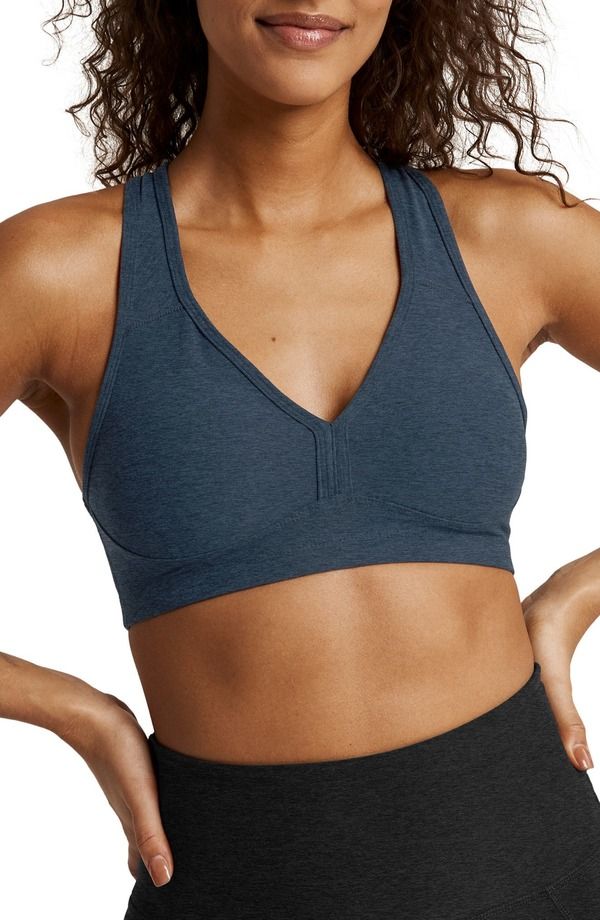 ビヨンドヨガ レディース アンダーウェア ブラジャー Beyond Yoga Lift Your Spiritsports Bra Nocturnal Navy ネイビー