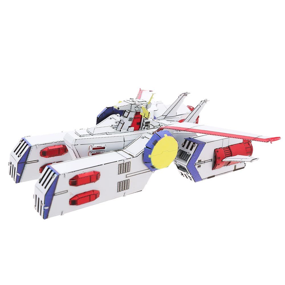 テンヨー(Tenyo) メタリックナノパズル 機動戦士ガンダム SCV-70 ホワイトベース T-MP-022M 接着剤不要 厚さ0.2m 超精密レーザー加工 クラフト作品 立体模型 [SCV-70 ホワイトベース]