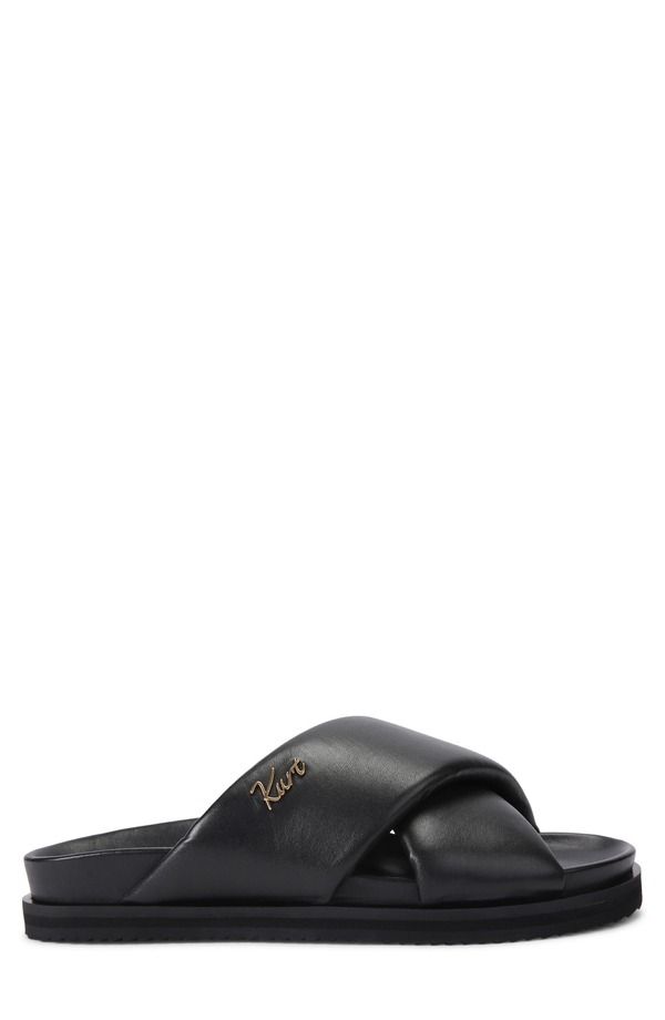 カートジェイガーロンドン メンズ シューズ サンダル Kurt Geiger London Baron Crosstrap Slide Sandal Black ブラック
