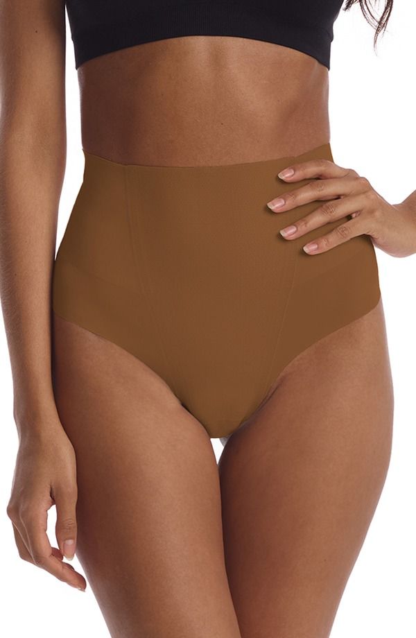 コマンドー レディース アンダーウェア パンツ ハイウエスト Commando Zone Smoothing High Waisthong Caramel