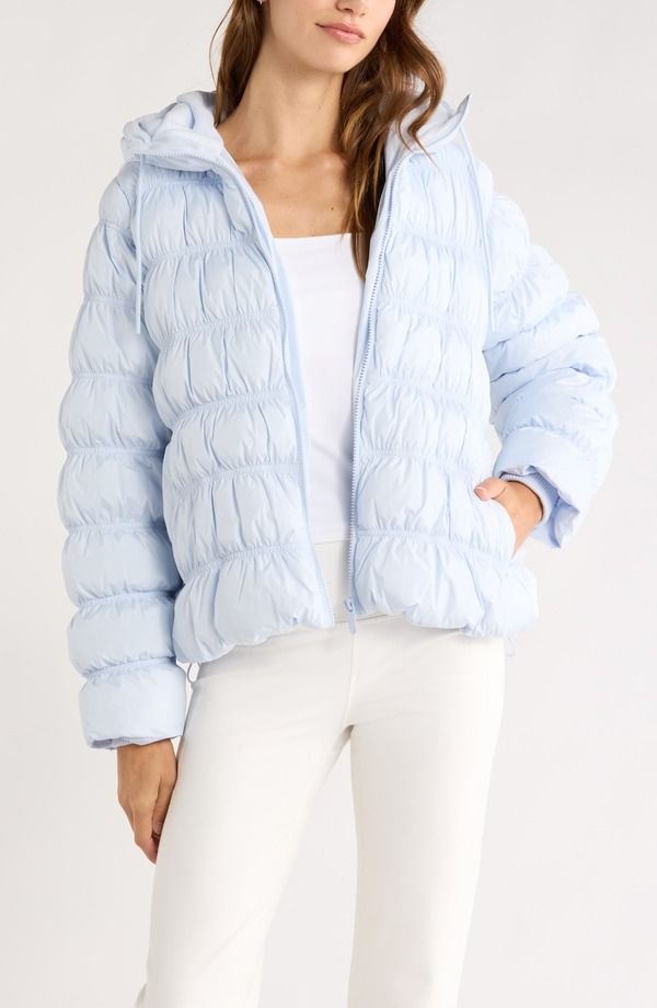 Zella Womens Outer Jacket/Blouson Gather Zellall Overuched Jacket Blue Ancient Blue