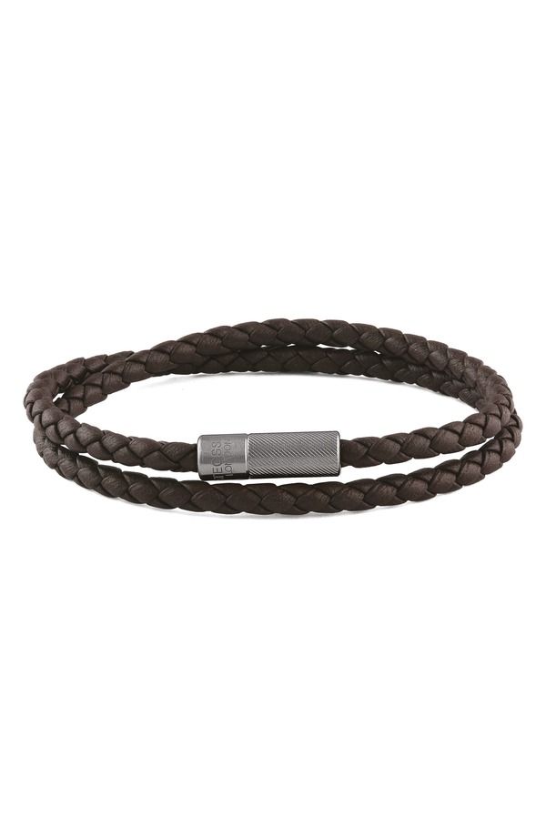 タテオシアン メンズ アクセサリー ブレスレット・バングル・アンクレット レザー Tateossian Mens Pop Rigato Braided Leather Bracelet Brown ブラウン