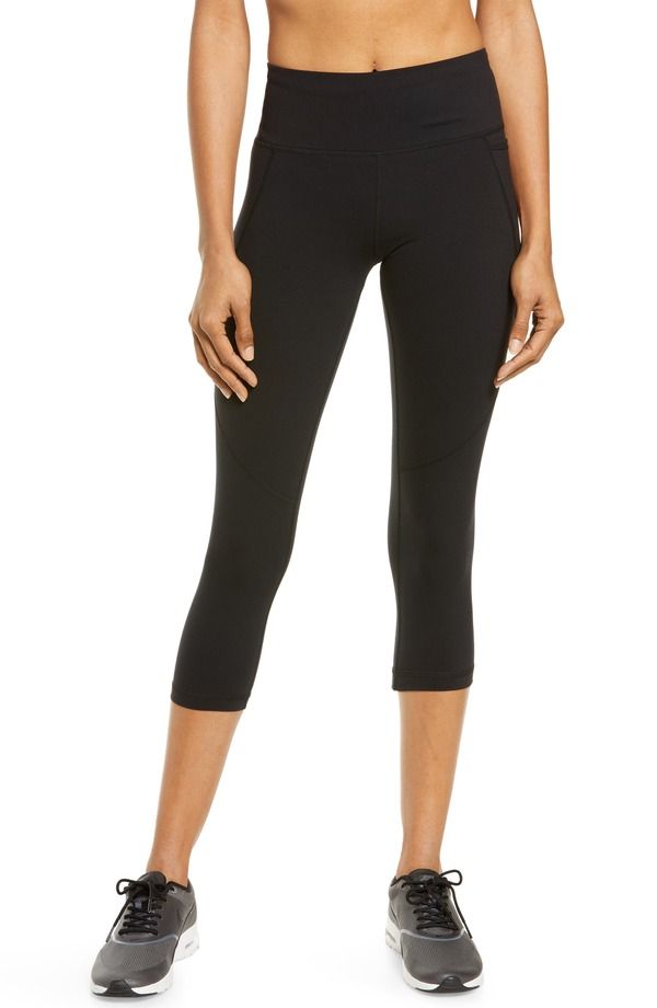 スウェッティベティ レディース ボトムス レギンス Sweaty Betty Power Workout Cropocket Leggings Black ブラック