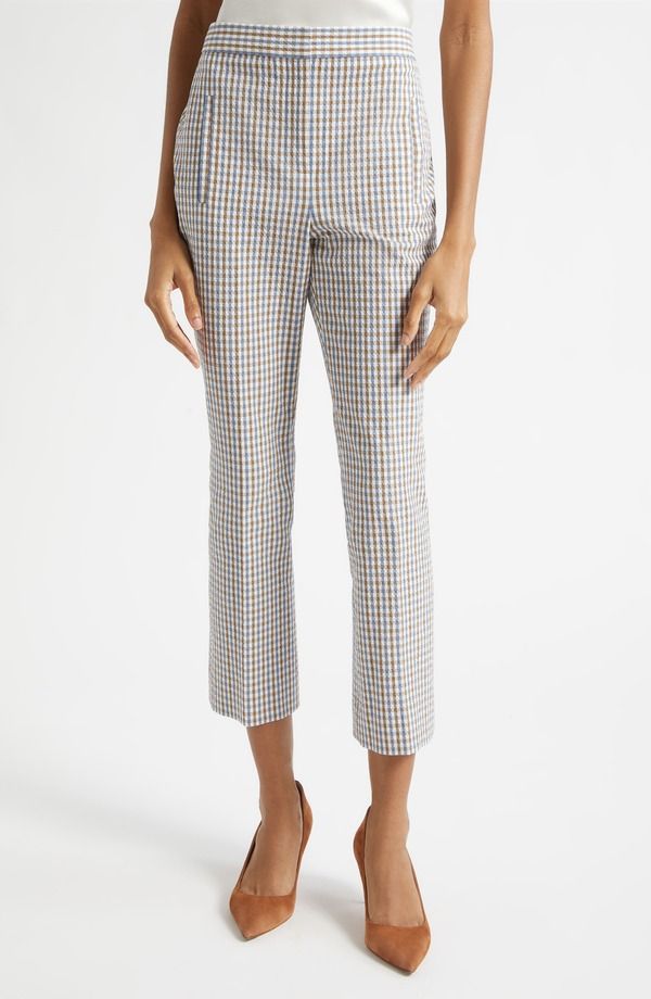ヴェロニカ ベアード レディース ボトムス レギンス パンツ Veronica Beard Arte Check Pants Acorn Multi マルチカラー