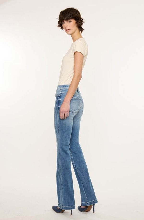 カンクン レディース シューズ ブーツ・レインブーツカット ジーンズ KanCan Abigail Mid Rise Bootcut Stretch Jeans Medium Dark カンクン レディース シューズ ブーツ・レインブーツカット ジーンズ KanCan Abigail Mid Rise Bootcut Stretch Jeans Medium Dark